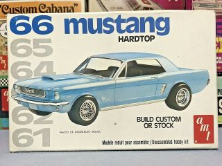Amt 1966 Ford Mustang Coupe " Countdown " 2207 Mpc 66 1/25 Unbuilt O/b Kit