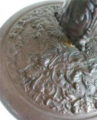 Antique Mid 19th Century Grand Tour Bronze Nude Tazza 4