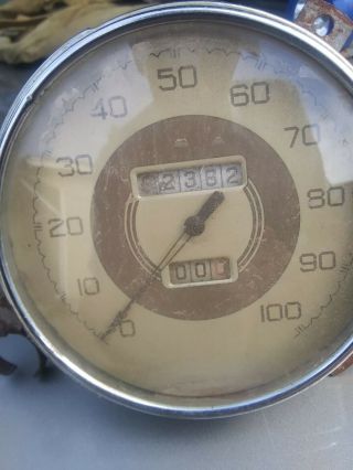 Vintage Antique Old Speedometer Hot Rod Rat Ford.  1930s 1940s.  unknown 2