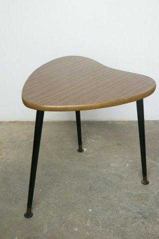 Vintage Mid Century Heart Shaped Side Table/coffee Table