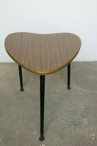 Vintage Mid Century Heart Shaped Side Table/Coffee Table 2