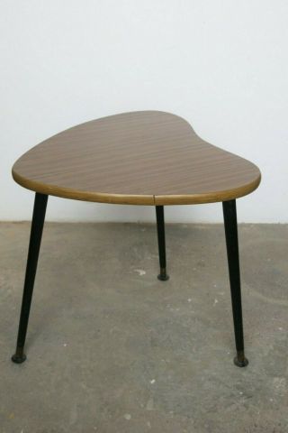 Vintage Mid Century Heart Shaped Side Table/Coffee Table 3