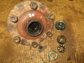 Ford 8n 6 Bolt Front Hub With Cap & Bearings Antique Tractor
