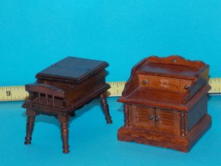 Price Table Lift Top Vintage End Table Shackman ? Dollhouse Miniature 1/12 Wood