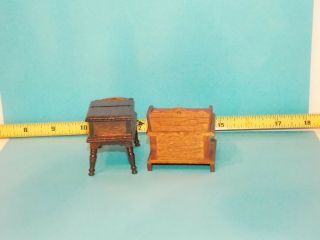 Price Table Lift Top Vintage End Table Shackman ? Dollhouse Miniature 1/12 Wood 4