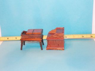 Price Table Lift Top Vintage End Table Shackman ? Dollhouse Miniature 1/12 Wood 5