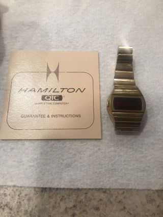 Hamilton Vintage Qtc Led Watch Needs Battery