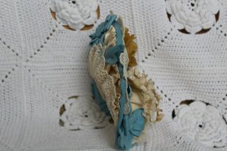 Silk bonet for antique baby doll 20 . 3