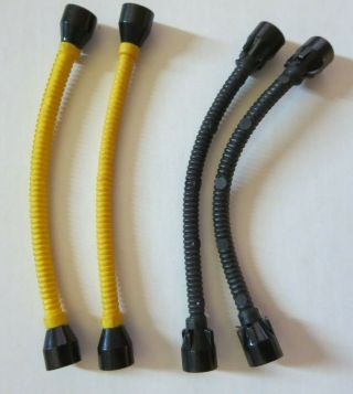 Lego Vintage Town/space Black,  Yellow Hose Pairs