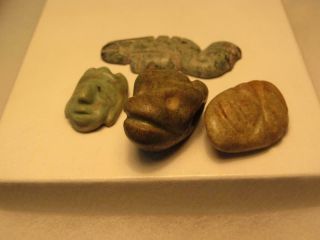 4 - Ancient Pre Columbian Carved Pendants