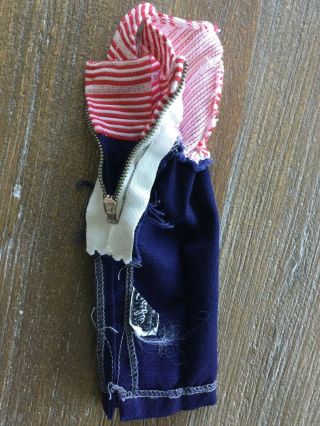 Vintage Barbie: Cruise Stripes Sheath - Red,  White & Blue Dress Very Good 4