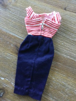 Vintage Barbie: Cruise Stripes Sheath - Red,  White & Blue Dress Very Good 5