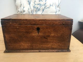Vintage Wooden Box - In Need of Restoration No Lock or Key 2