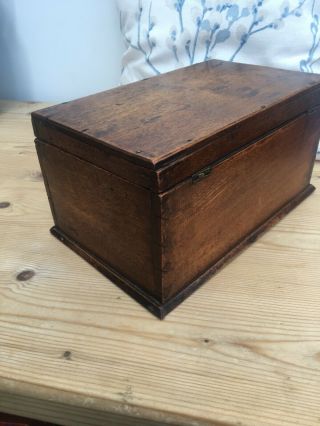 Vintage Wooden Box - In Need of Restoration No Lock or Key 8