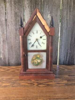 Antique Ansonia Brass And Copper Co.  Cottage Steeple Clock,  Parts / Restoration