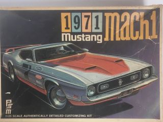 1971 Mach1 Mustang Palmer Scale Model Vintage Psm 1/25 Scale