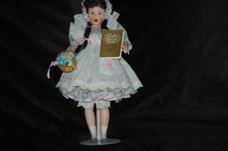 Vintage 1988 " Mary Quite Contrary " Franklin 16 " Heirloom Porcelain Doll