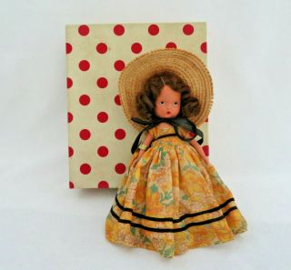 Nancy Ann Storybook Bisque Porcelain Doll " Southern Belle "