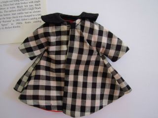 Vintage 8 Betsy McCall B - 42 Lg Check Town & Country Dress Coat HTFTam Shoes READ 2