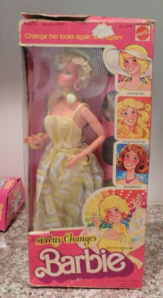 Vintage Pretty Changes Barbie Doll Near In Package With Accessories 2598