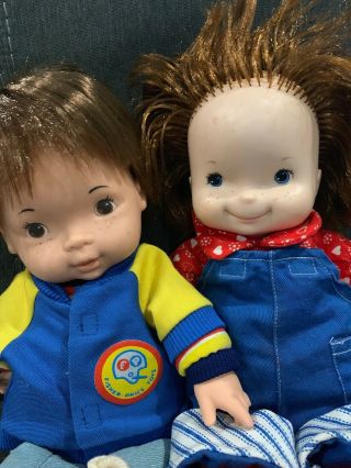 Vintage 1974 Fisher Price 206 Joey and 1973 203 Audrey Lapsitter Doll 2