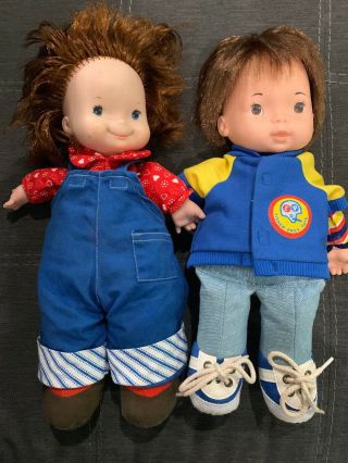 Vintage 1974 Fisher Price 206 Joey and 1973 203 Audrey Lapsitter Doll 3