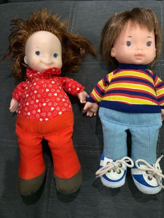 Vintage 1974 Fisher Price 206 Joey and 1973 203 Audrey Lapsitter Doll 5