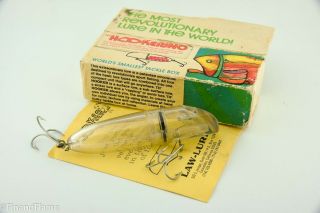 Vintage Law Lure Minnow Tube Antique Fishing Lure With Paper And Box Et38