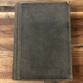 Vintage Antique Holy Bible 1920 / American Bible Society & Old Testaments