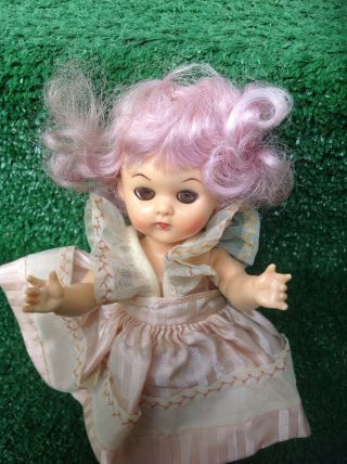 Vintage Hard Plastic Ginny/ Ginger Walking Doll Estate Doll Approx 8 Inch