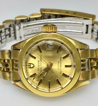 Lovely Vintage Tudor Rolex Princess Oysterdate Automatic Ladies Womens Watch