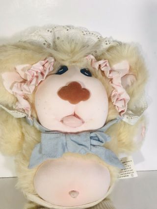 Vtg 1985 Furskins Thistle Plush Baby Teddy Bear Doll Xavier Roberts w Tongue 2