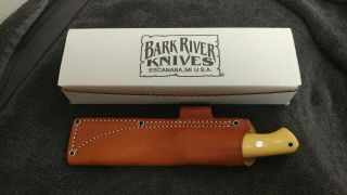Bark River Bravo 1.  25 Cusom Spearpoint With Antique Ivory Scales.