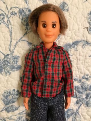 Vintage 1973 Mattel Sunshine Family Doll Father Man Fully Dressed