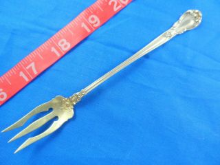 Antique Gorham Chantilly Sterling Silver Seafood Oyster Pickle Fork 1895 5 - 5/8 "