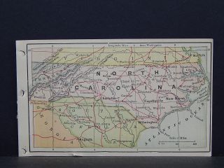 Antique Miniature Map 1880 Bradstreet 
