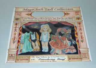 Vintage 1995 Magicloth Paper Dolls Vogue Ginny