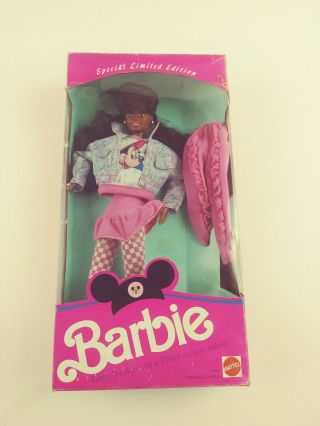 Vintage Disney Character Fashions 1990 Barbie Doll (black/african American) Nrfb