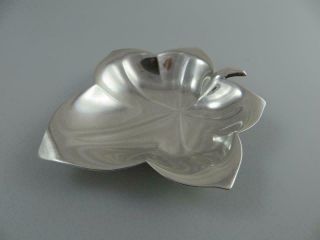 Vintage Sterling Silver Tiffany Co Nut Pin Leaf Dish 3 - 1/4 X 3 Inches 36.  7 Grams