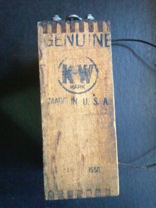 Antique Ford Model T Model A Wood Box Battery Ignition Coil K - W