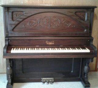 Circa 1920 Howard Upright Piano Antique,