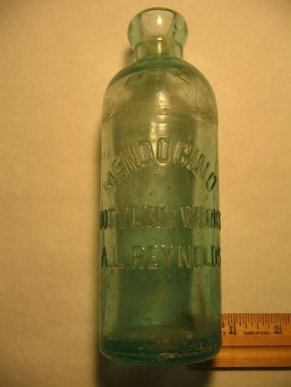 1900s Mendocino Bottling A L Reynolds Bottle California Cal Ca Antique