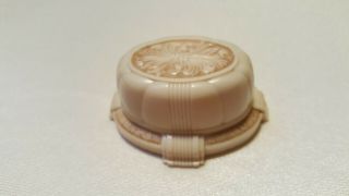 Vintage Antique Art Deco Plastic Celluloid Bakelite?? - Ivory Ring Box Made In Usa