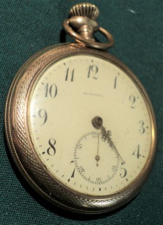 Vintage Swiss Pocket Watch Monopol Mechanical Non - Waltham Case 1 7/8 " D