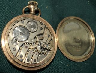 vintage Swiss pocket watch MONOPOL mechanical non - Waltham case 1 7/8 