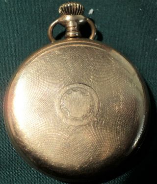 vintage Swiss pocket watch MONOPOL mechanical non - Waltham case 1 7/8 
