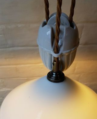 Antique French Rise & Fall Pendant Ceiling Light 2