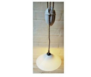 Antique French Rise & Fall Pendant Ceiling Light 5