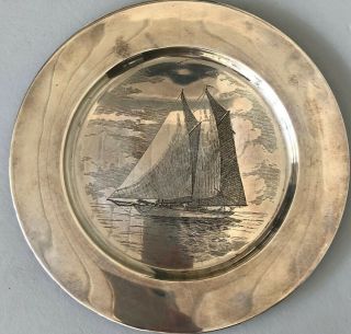 R.  Blackington & Co Sterling Charger Plate – 12” – 660 Grams - 3057