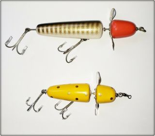 Pflueger Globe Lures Medium In Yellow Spotted & Musky In Rh Pike Scale